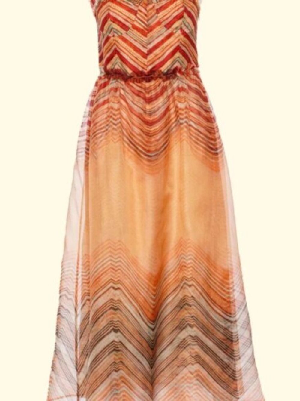 NWOT ULLA JOHNSON Gisele Silk Midi Cocktail Dress in Tierra XS $890. - Picture 3 of 10